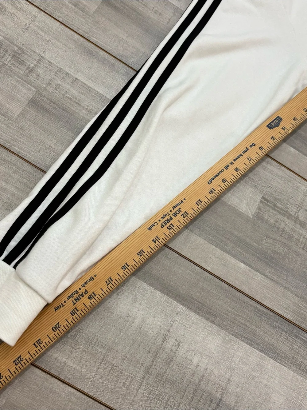 Adidas Men’s Hoodie Size 2XL White Black Fleece Activewear Long Sleeve 3 Stripe